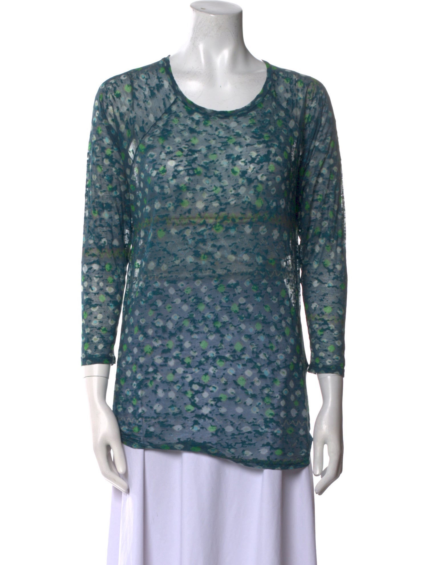 Étoile Isabel Marant Printed Scoop Neck Top